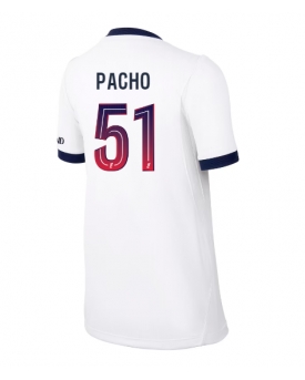 Paris Saint-Germain Willian Pacho #51 Maglia Gara Trasferta Repliche 2026-27 Donna Maniche Corte Paris Saint-Germain Willian Pacho #51 Maglia Gara Trasferta Repliche 2026-27 Donna Maniche Corte